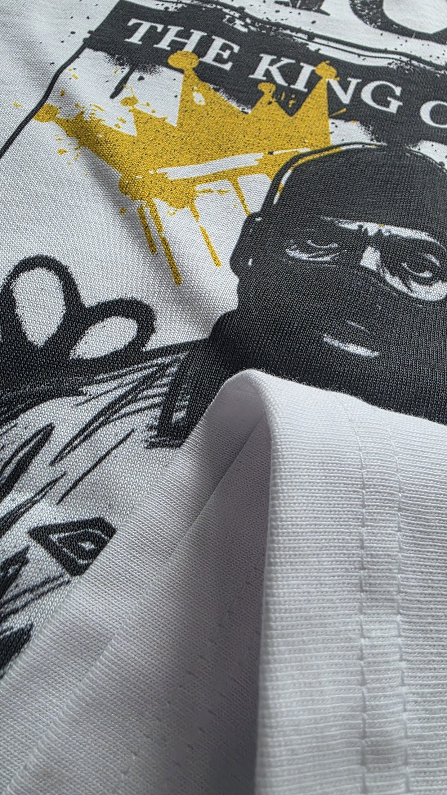 VICTORY – “PURE GRIME” Heavyweight Oversized T-Shirt (White) - Image 2