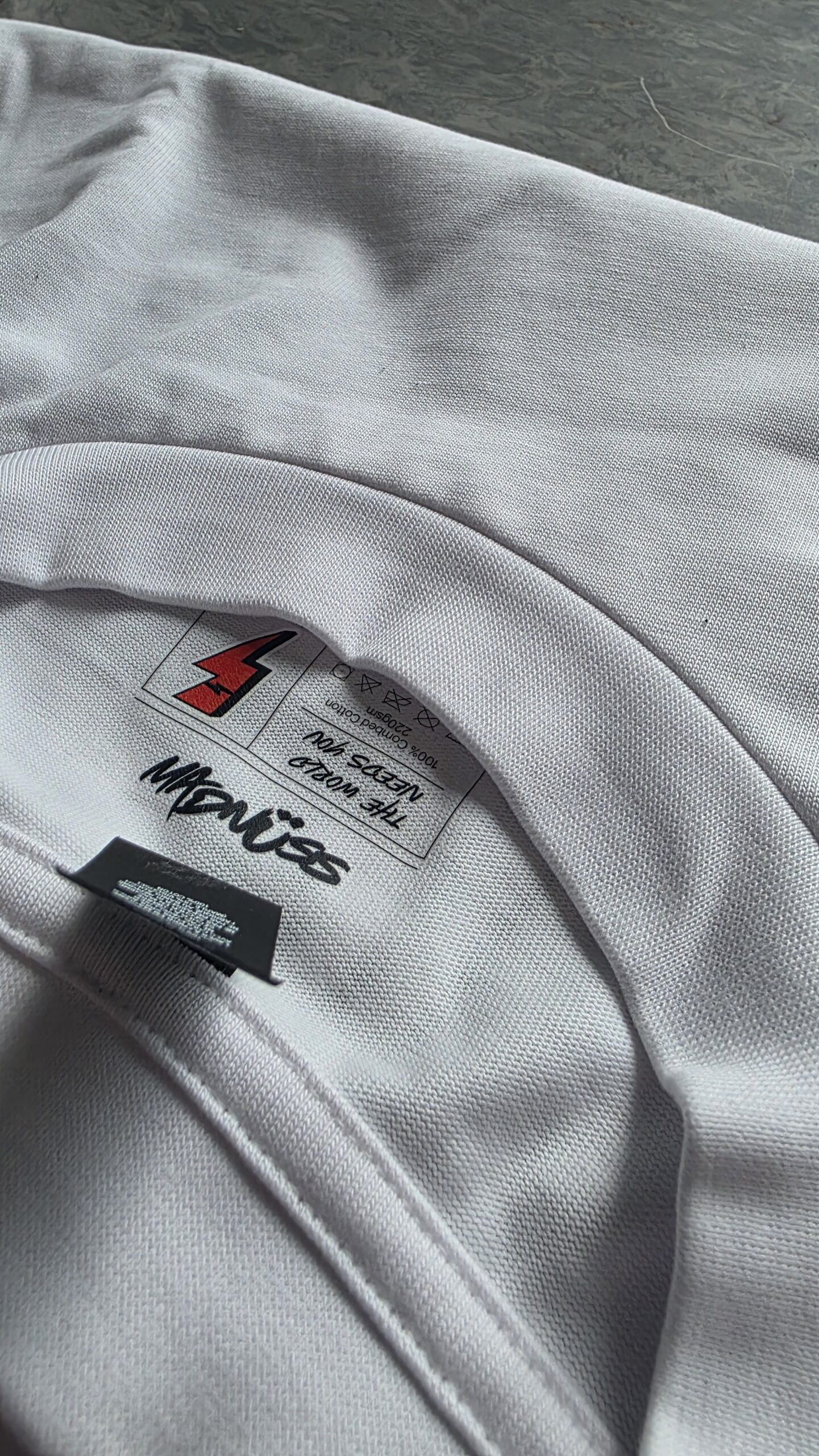 VICTORY – “PURE GRIME” Heavyweight Oversized T-Shirt (White) - Image 4