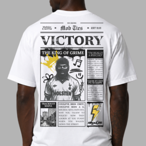 VICTORY – “PURE GRIME” Heavyweight Oversized T-Shirt (White)
