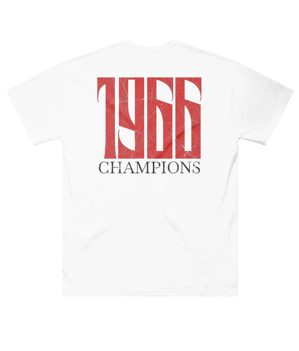 1966 CHAMPIONS – Oversized Graphic T-Shirt (White)