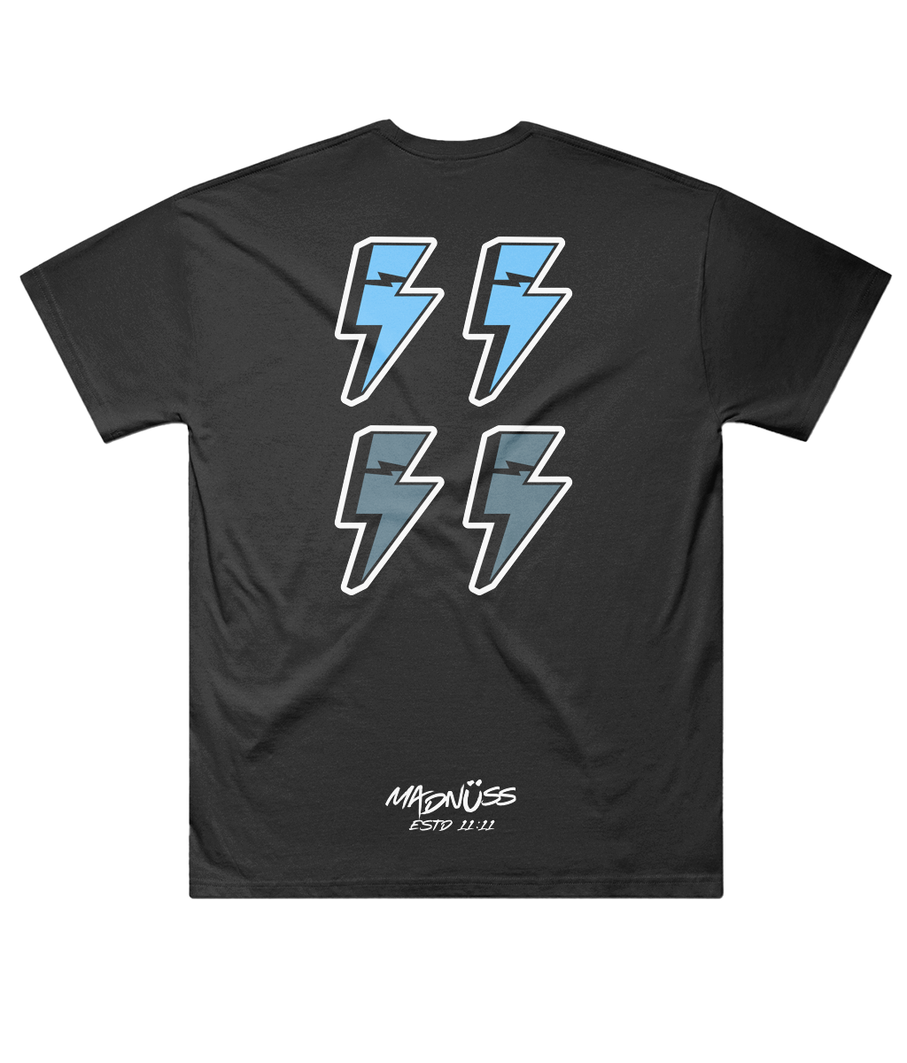 11:11 – Oversized Graphic T-Shirt (Black)