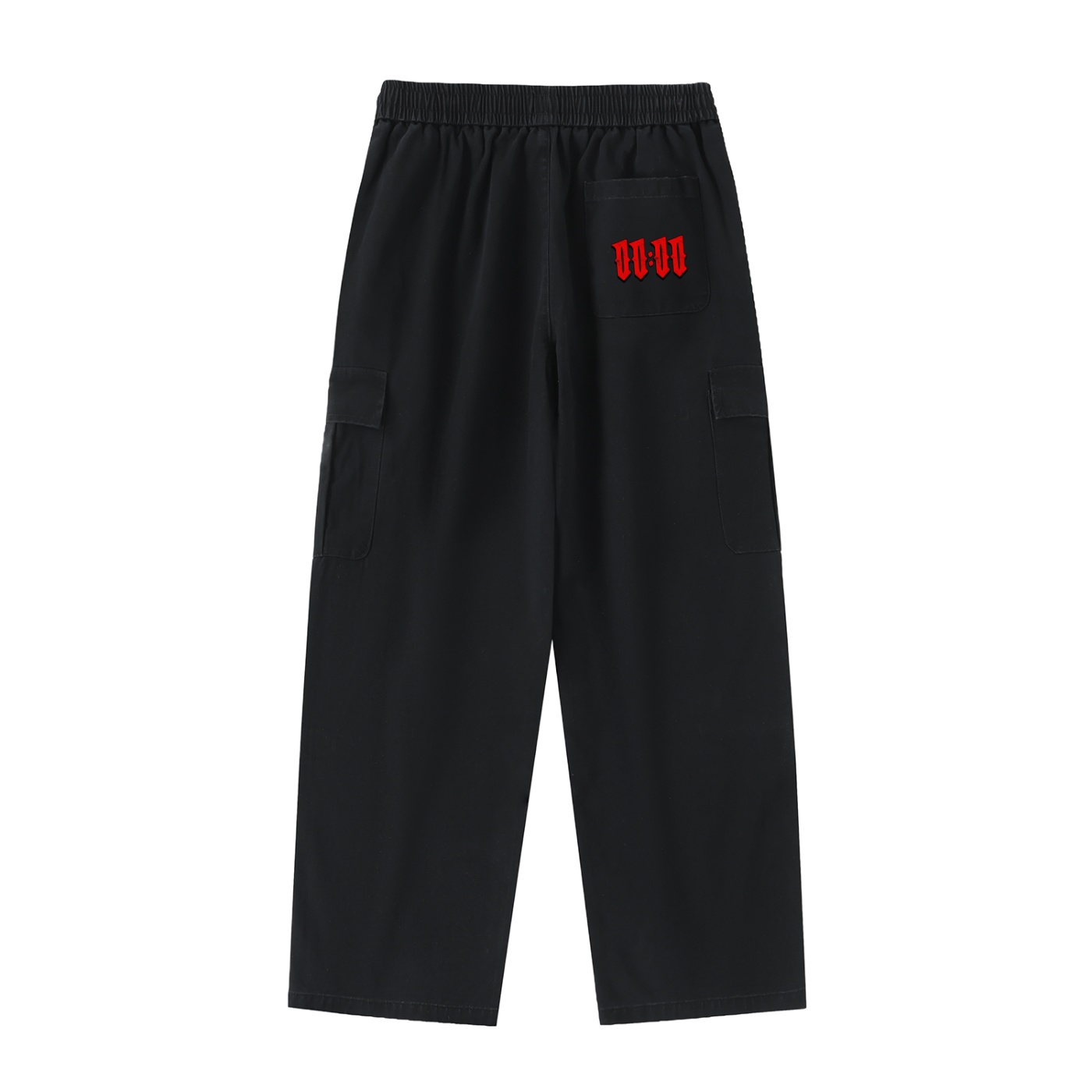 Drawstring Waist Straight-Leg Cargo Pants - Image 2